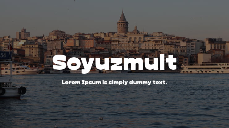 Soyuzmult Font