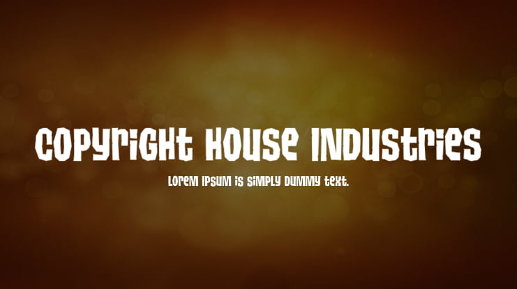 Copyright House Industries Font