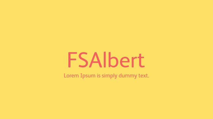 FSAlbert Font