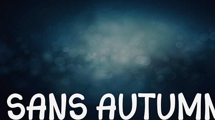 Sans Autumn Font