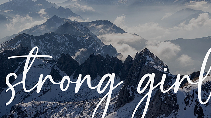 strong girl Font
