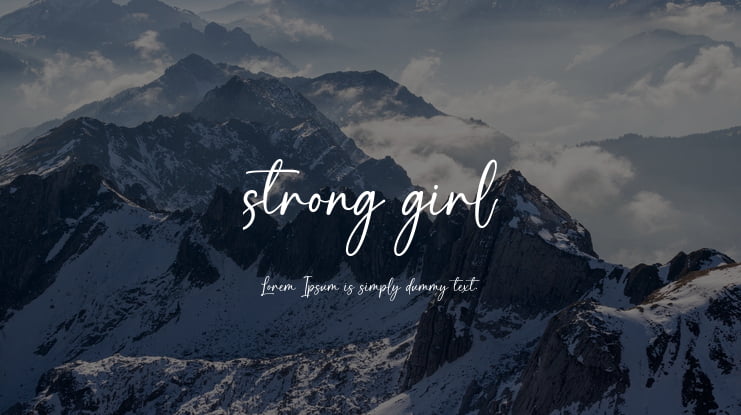strong girl Font : Download Free for Desktop & Webfont