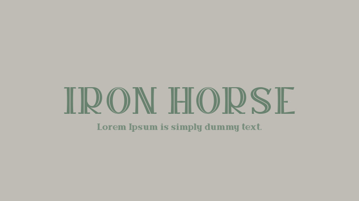 IRON HORSE Font