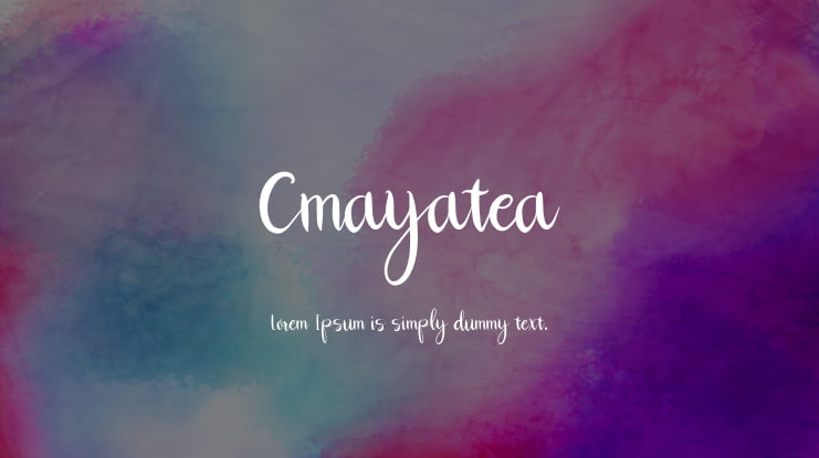 Cmayatea Font