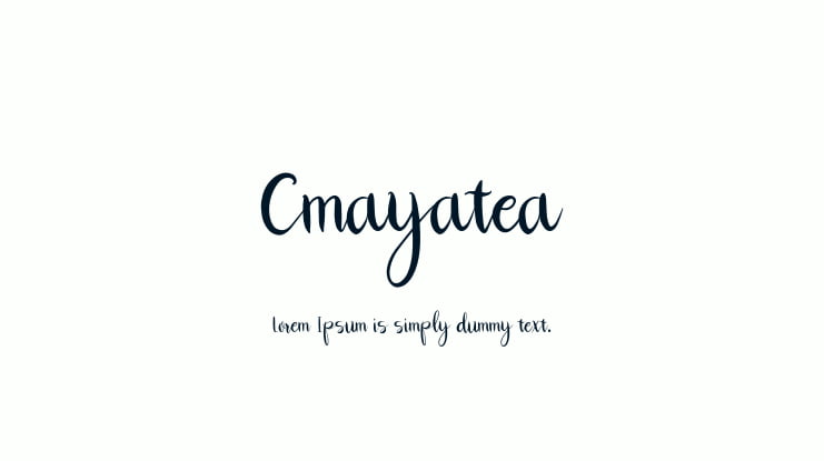 Cmayatea Font