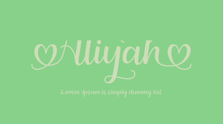 Aliyah Font