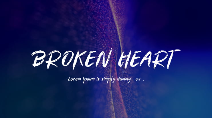 BROKEN HEART Font