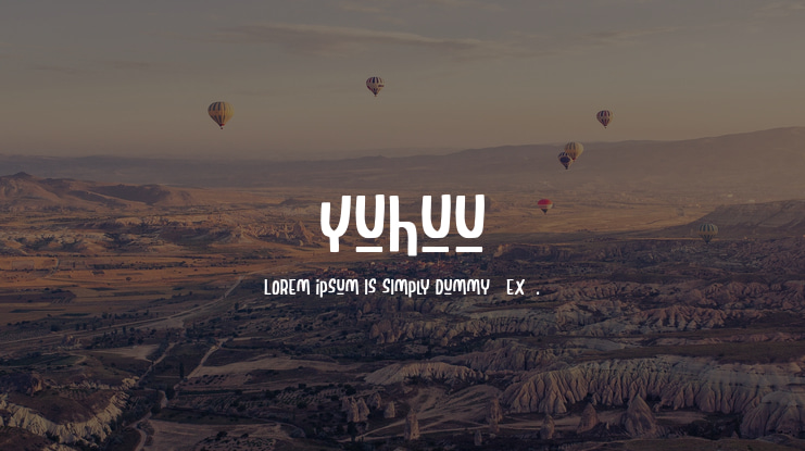 Yuhuu Font