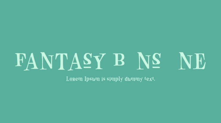 FANTASY BONS ONE Font