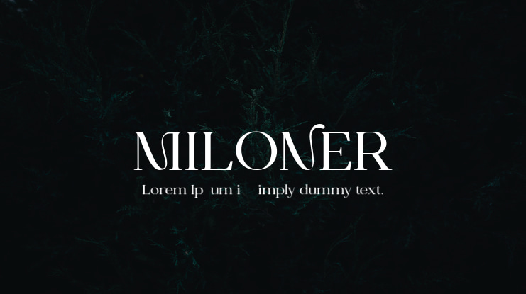 MILONER Font