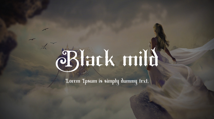 Black mild Font