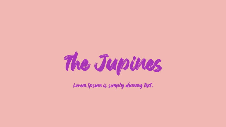 The Jupines Font