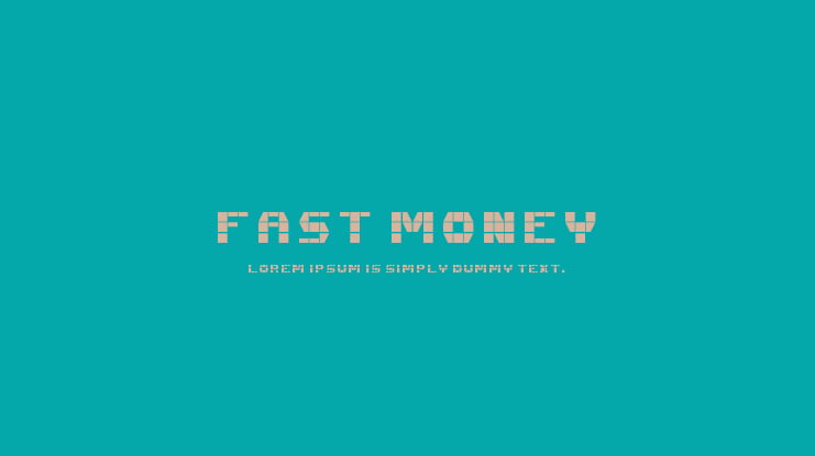 Fast Money Font