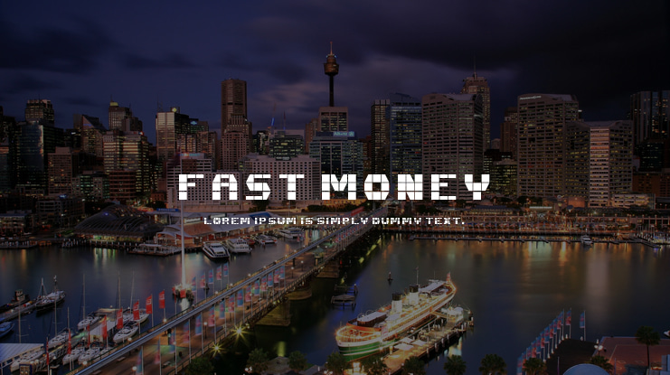 Fast Money Font