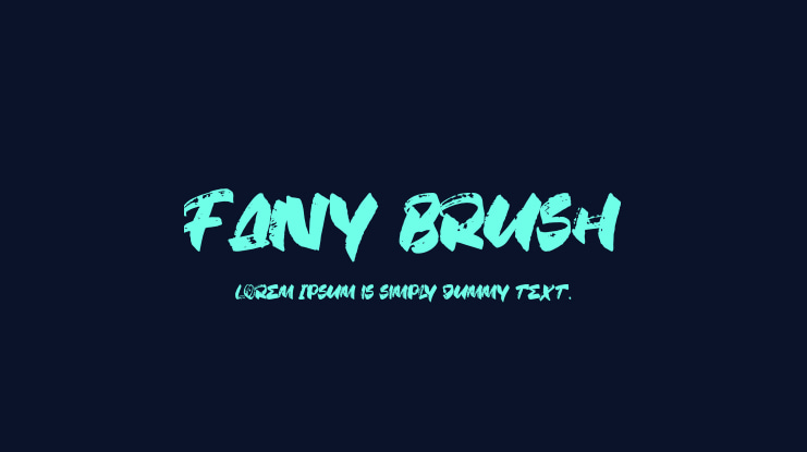 Fany Brush Font