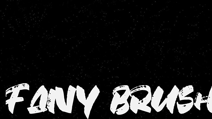 Fany Brush Font