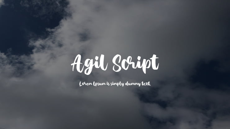 Agil Script Font