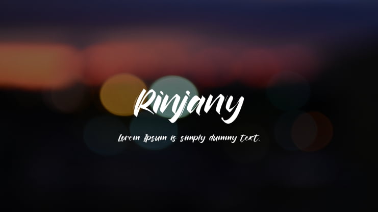 Rinjany Font