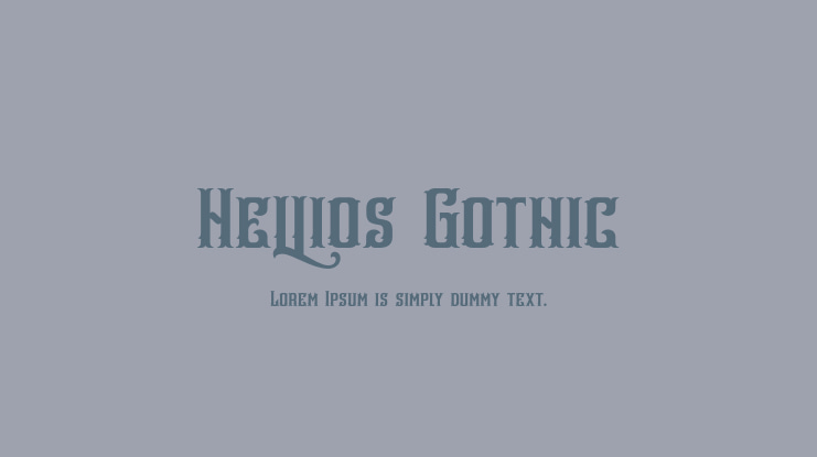 Hellios Gothic Font