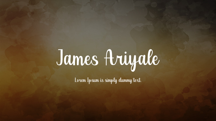 James Ariyale Font