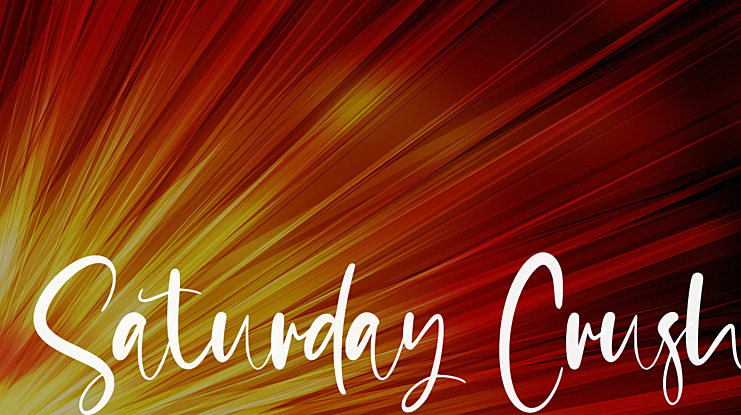 Saturday Crush Font