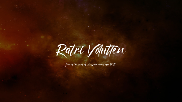 Ratri Volutten Font