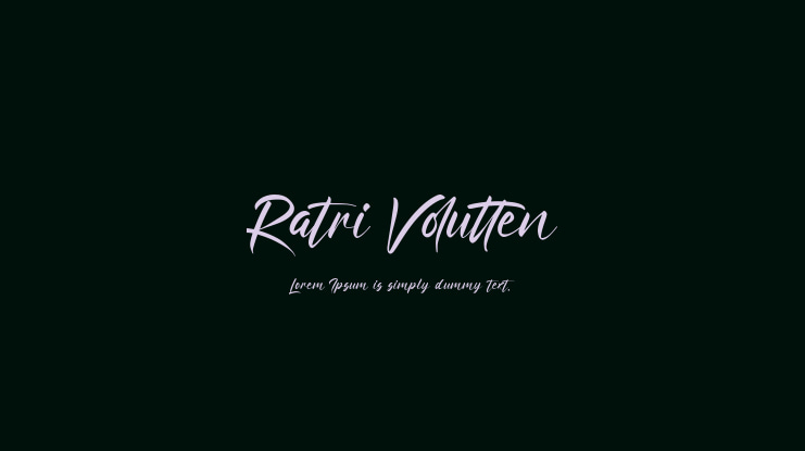 Ratri Volutten Font