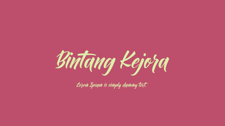 Bintang Kejora Font