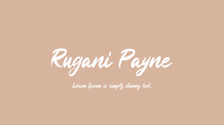 Rugani Payne Font