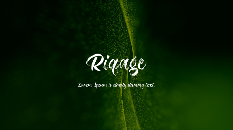 Riqage Font