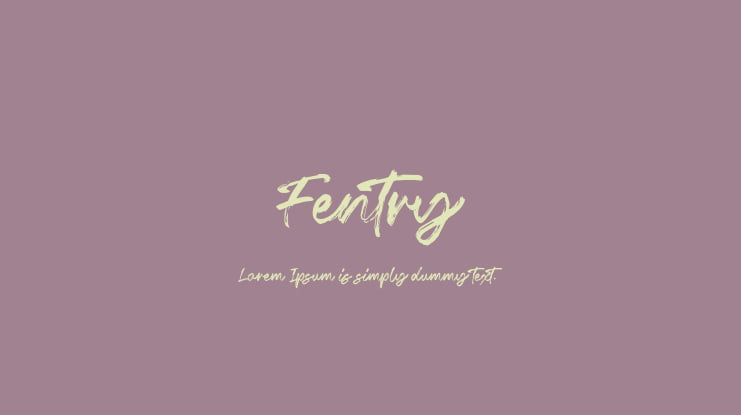 Fentry Font