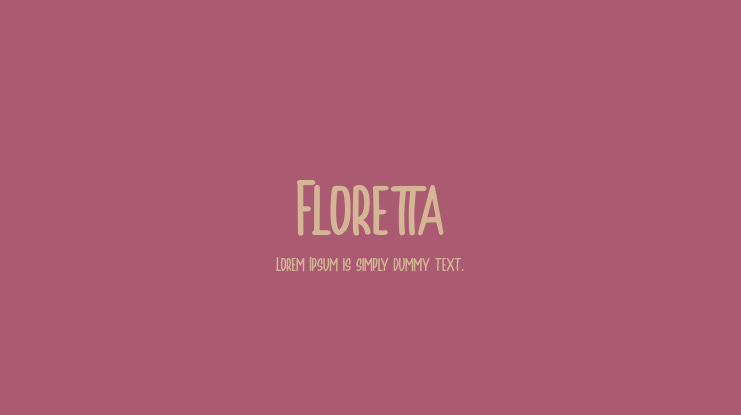 Floretta Font