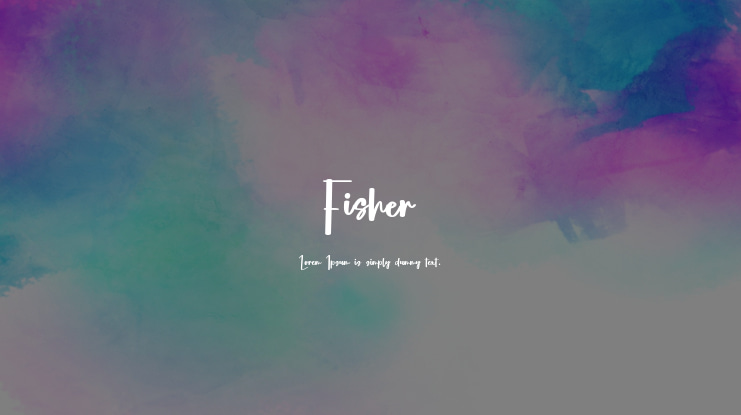 Fisher Font Family