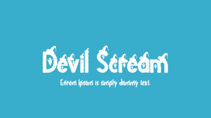 Devil Scream Font