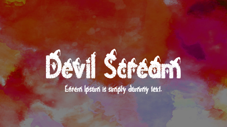 Devil Scream Font