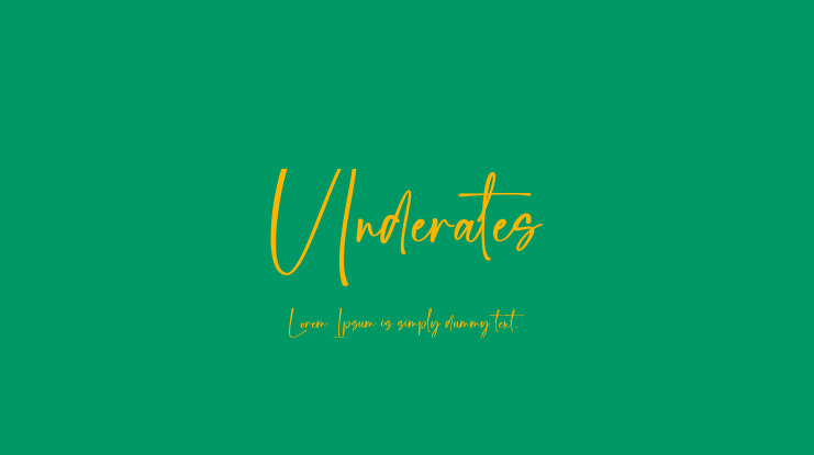 Underates Font