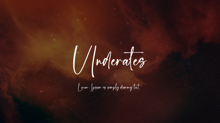 Underates Font