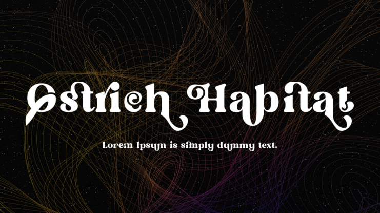 Ostrich Habitat Font