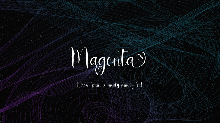 Magenta Font