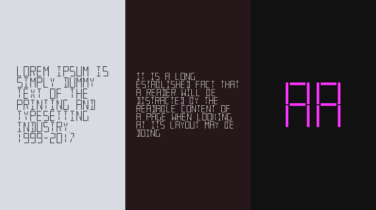 LED Real Font Family