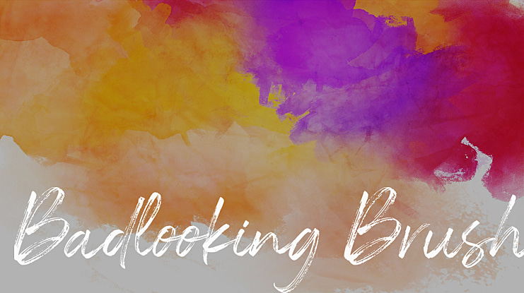 Badlooking Brush Font