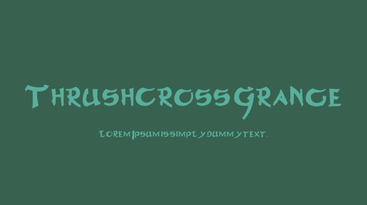 Thrushcross Grange Font
