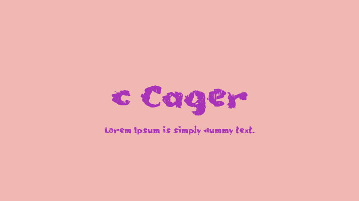 c Cager Font