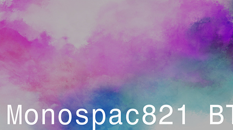 Monospac821 BT Font Family
