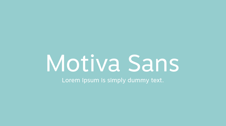 Motiva Sans Font Family