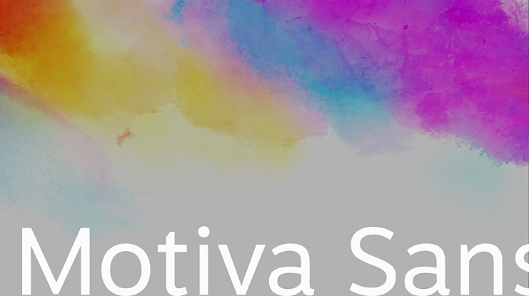 Motiva Sans Font Family