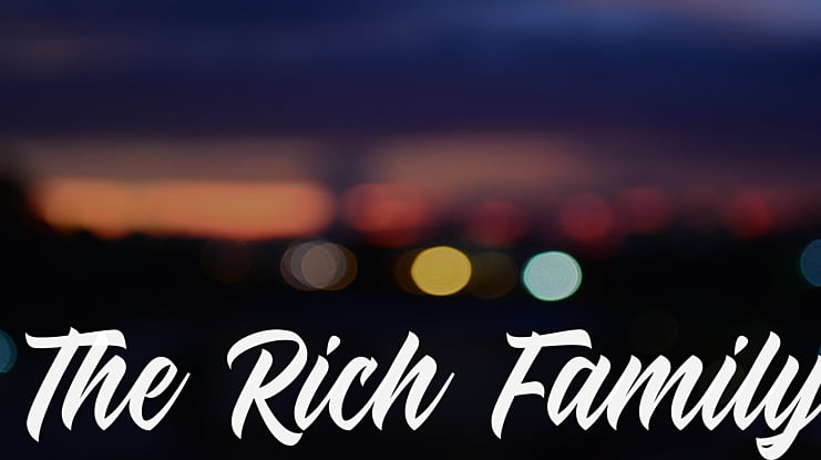 The Rich Family Font