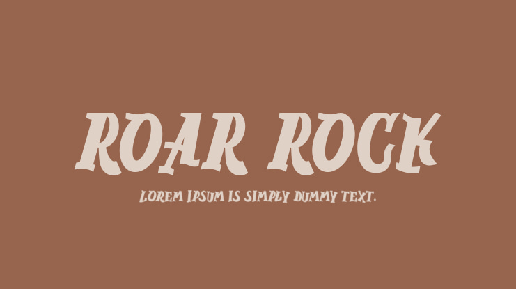 ROAR ROCK Font