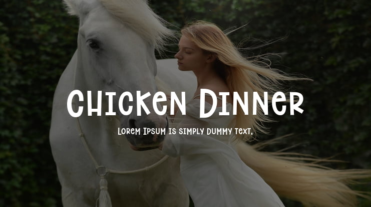 Chicken Dinner Font