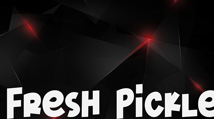 Fresh Pickle Font